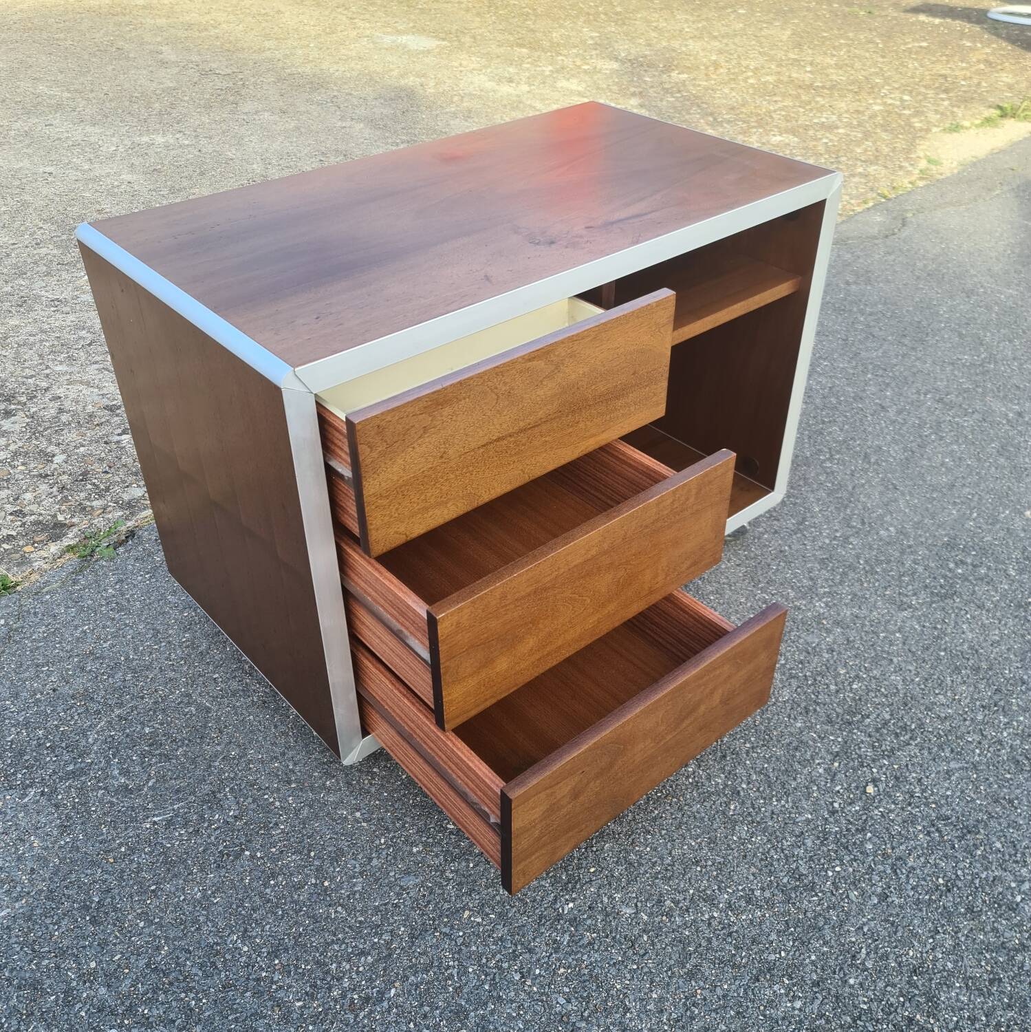 Hifi unit, TV, small sideboard, Henri Lesetre & Claude Gaillard