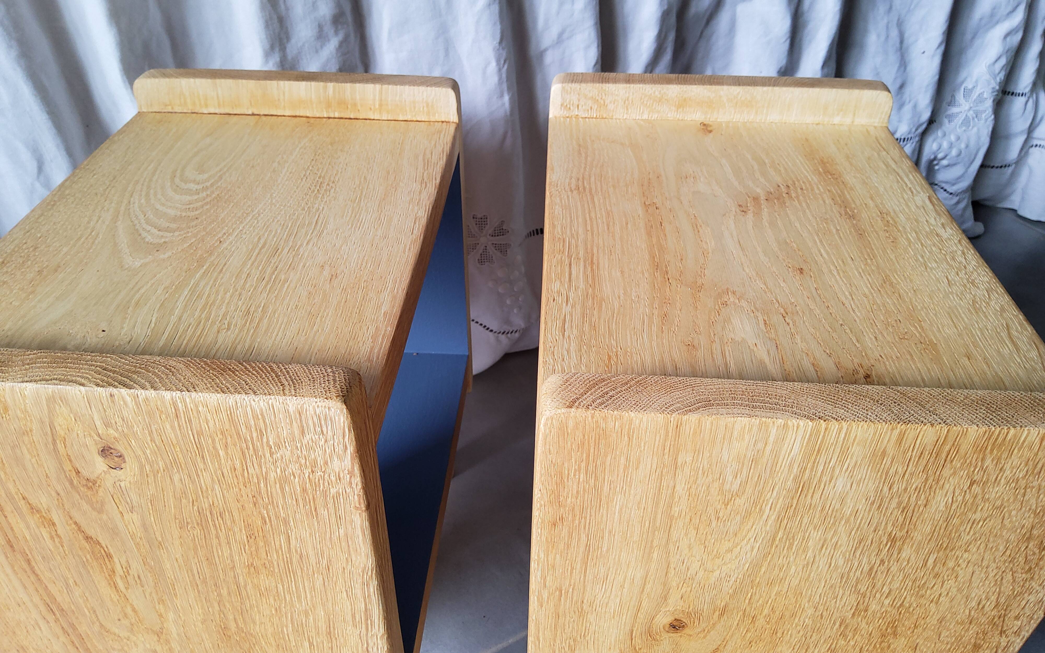 Renovated pair of bedside tables