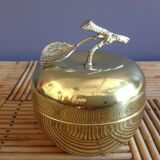 Apple trinket bowl brass