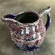 Old pitcher in porcelain stoneware flammé st amand de puisaye signed gaubier