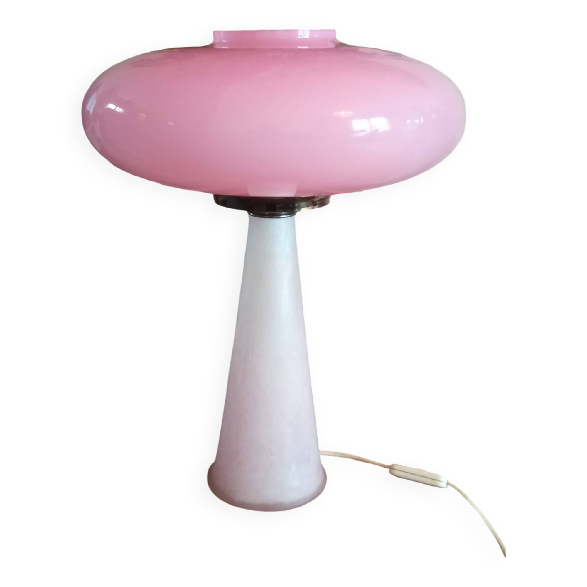 Mushroom lamp, vintage, Murano glass