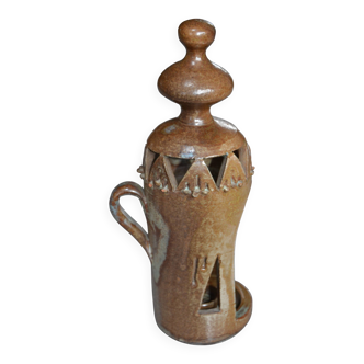 Stoneware photophore "the Cyclades" 1970s