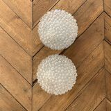 Glashutte Limburg blown glass wall lamps