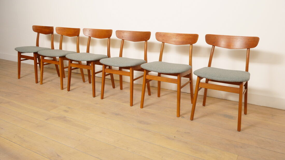 6 x dining chair | Farstrup | Model 210 | Reupholstered