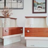 Pair of 70s bedside tables