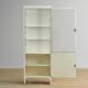 Vintage iron medical cabinet, 1950s