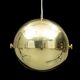 Adjustable spherical brass lamp by Münchner Werkstätten Germany 1970