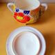 Tripod ceramic sugar bowl 60s