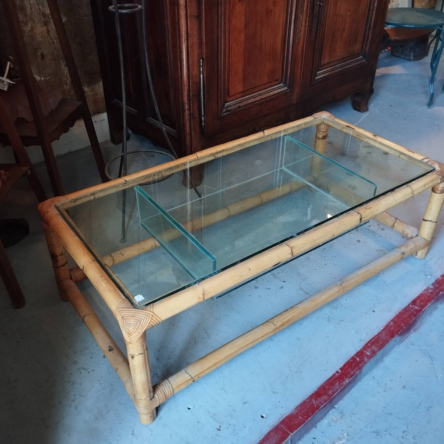 Bamboo coffee table