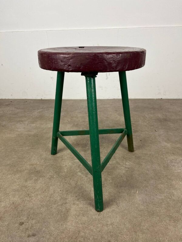 Tabouret tripode industriel style loft