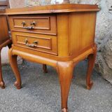 Oak bedside