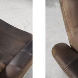 Adjustable DS-50 Buffalo Leather Lounge Chair from De Sede, 1970s