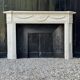 Louis XVI style fireplace in Carrara marble, circa 1880