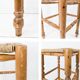 Tabouret de bar Mid Century Tabouret rustique Vintage Jonc tressé Jonc Tabo