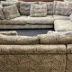 Modular sofa by Roche Bobois from the 1980s in fabric, 2 modules.