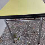 Yellow formica table