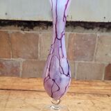 Marbled opaline vase