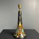 Dutch ceramic art nouveau Plazuid Gouda Pottery table lamp, 1920s