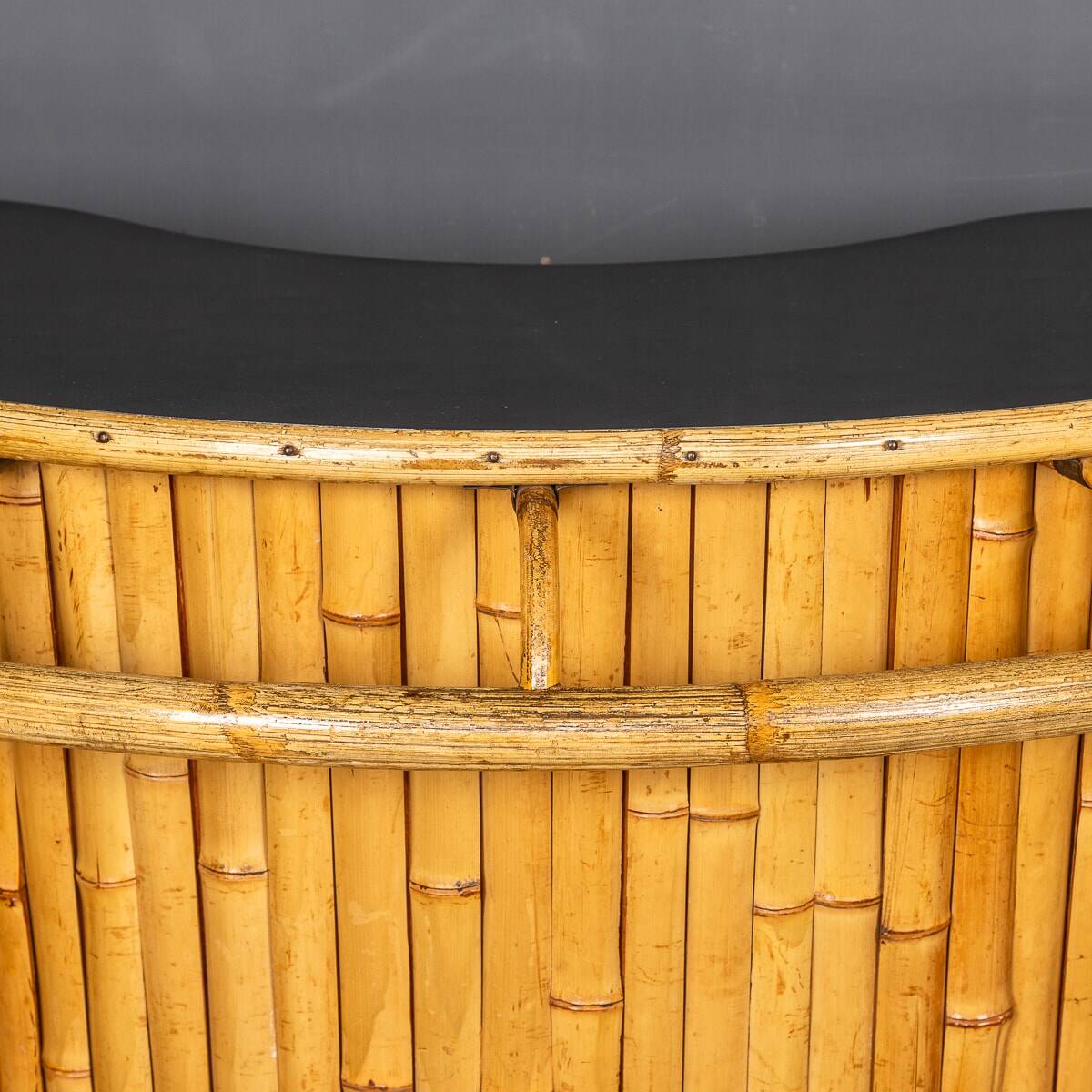 20thc italian standing bamboo tiki bar c.1960