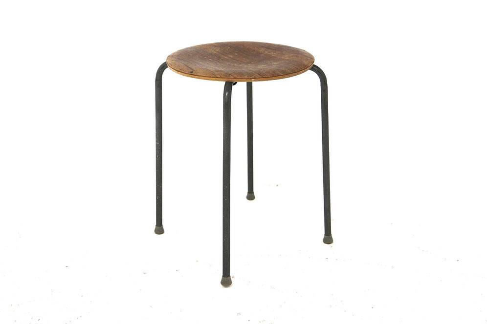Scandinavian teak stool, Sweden, 1960