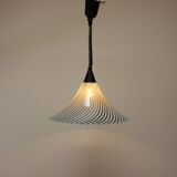 1960's Mid-Century Glass Chandelier in the style of "Trumpet", Czechoslovakia