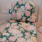 Pair of rattan armchairs 50s