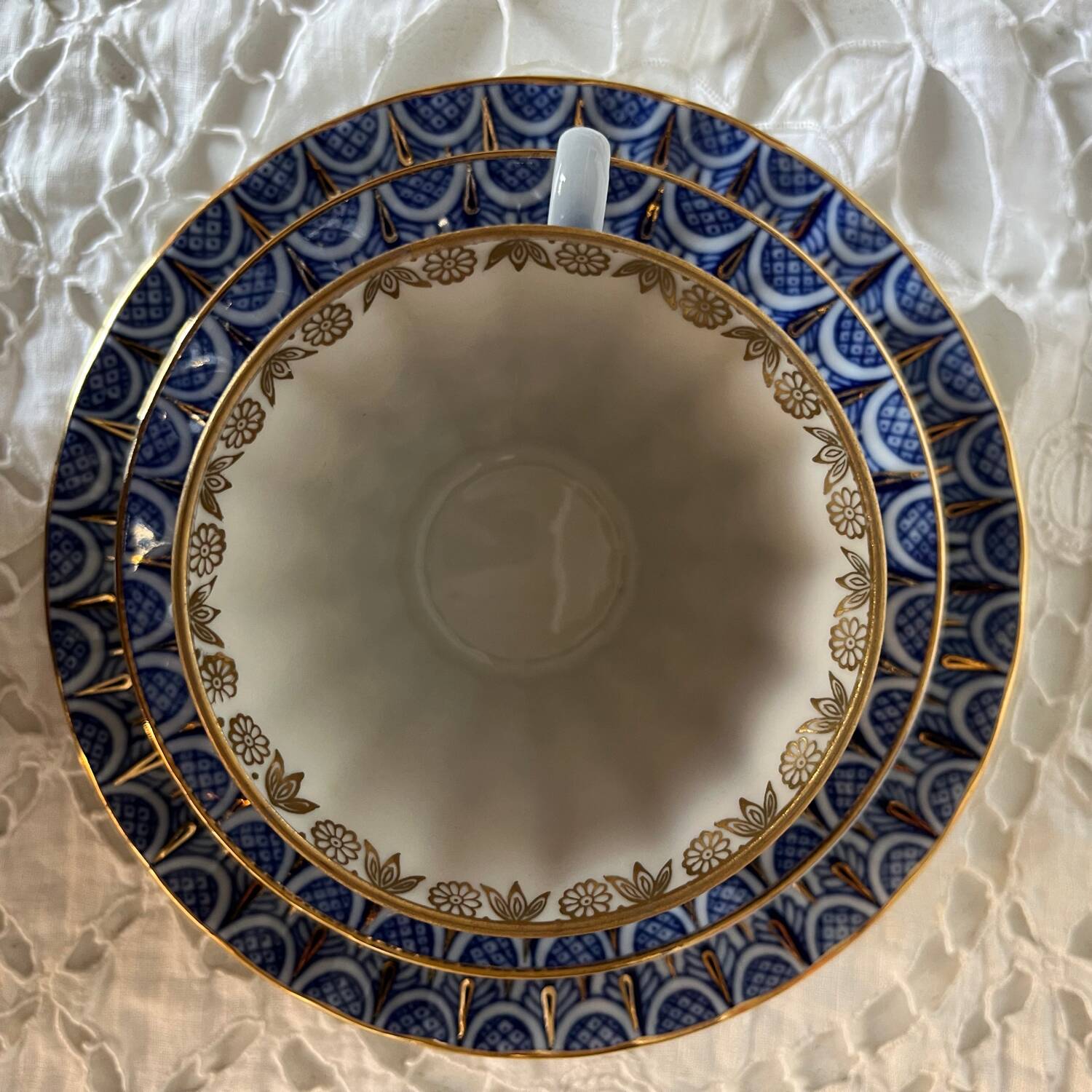 Lomonosov Russian Porcelain Cup Set