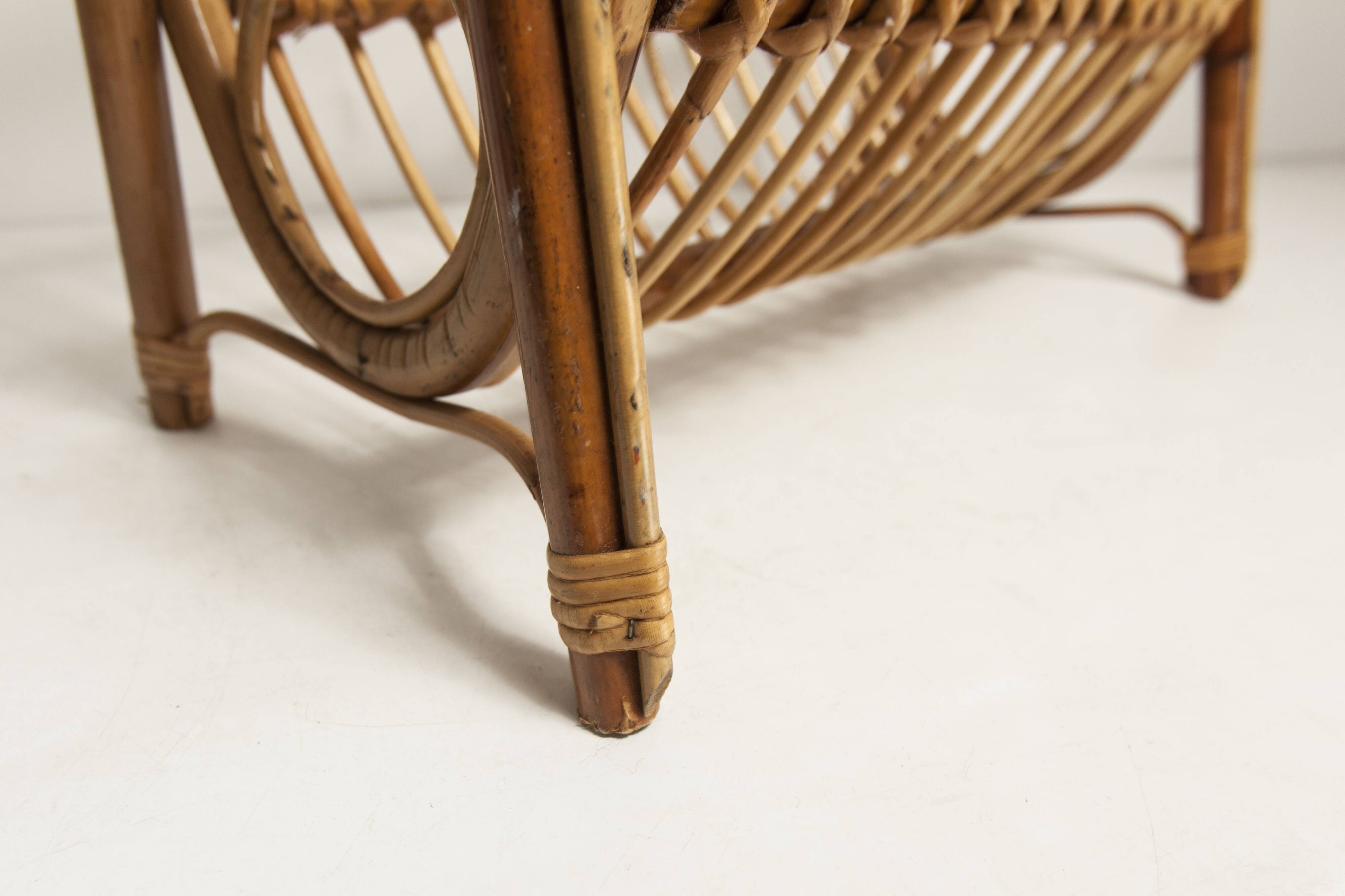 Bamboo magazine rack 1960