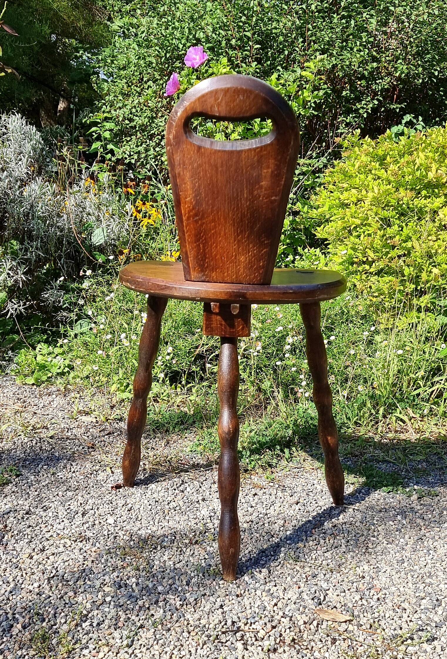 1950s chalet tripod chair
