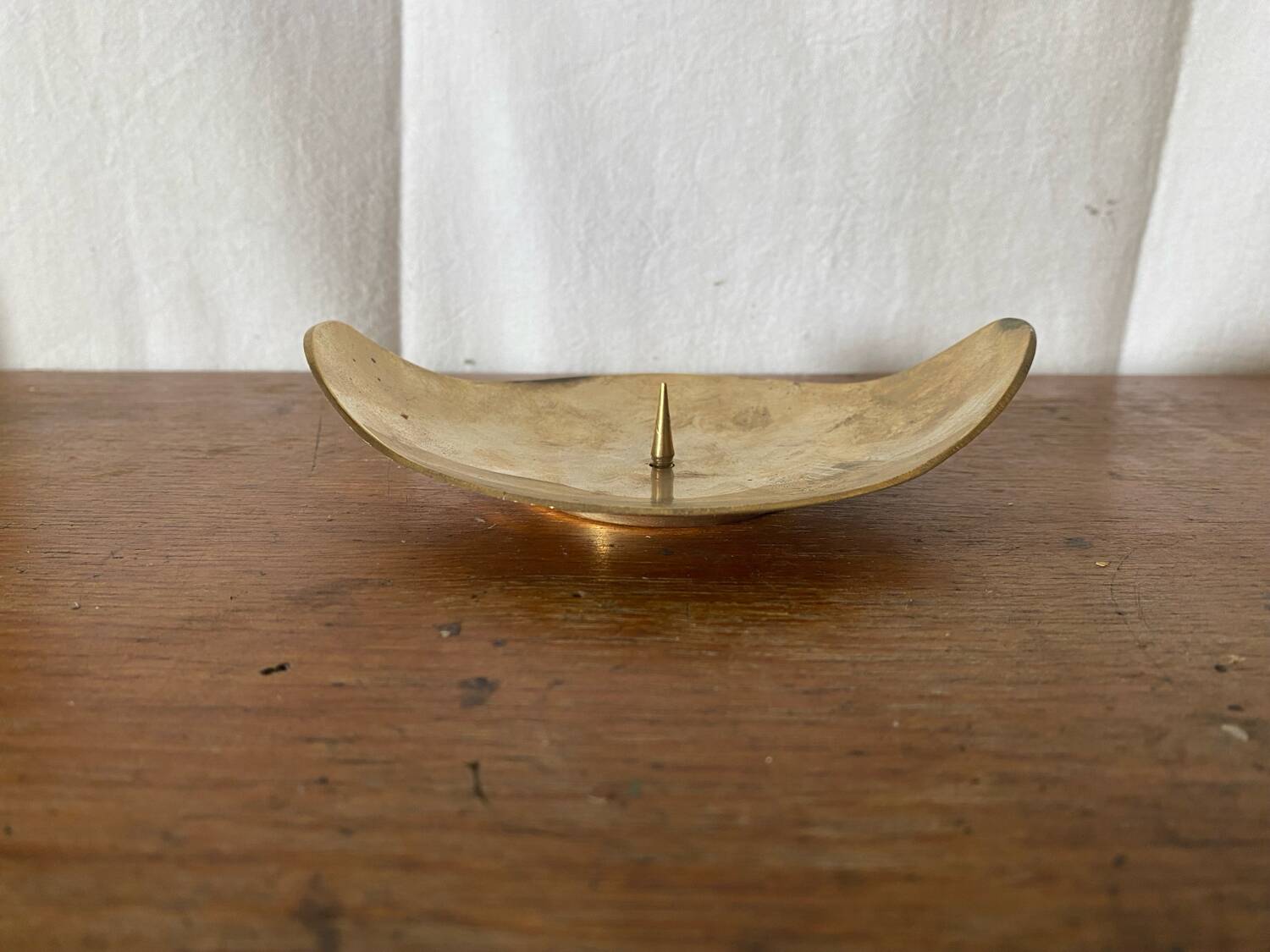 Antique Vintage Brass Candle Holder