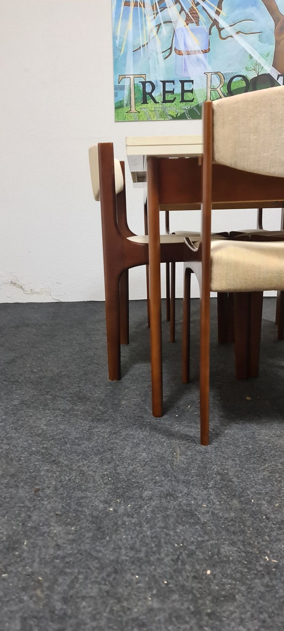 Table à manger vintage et chaises