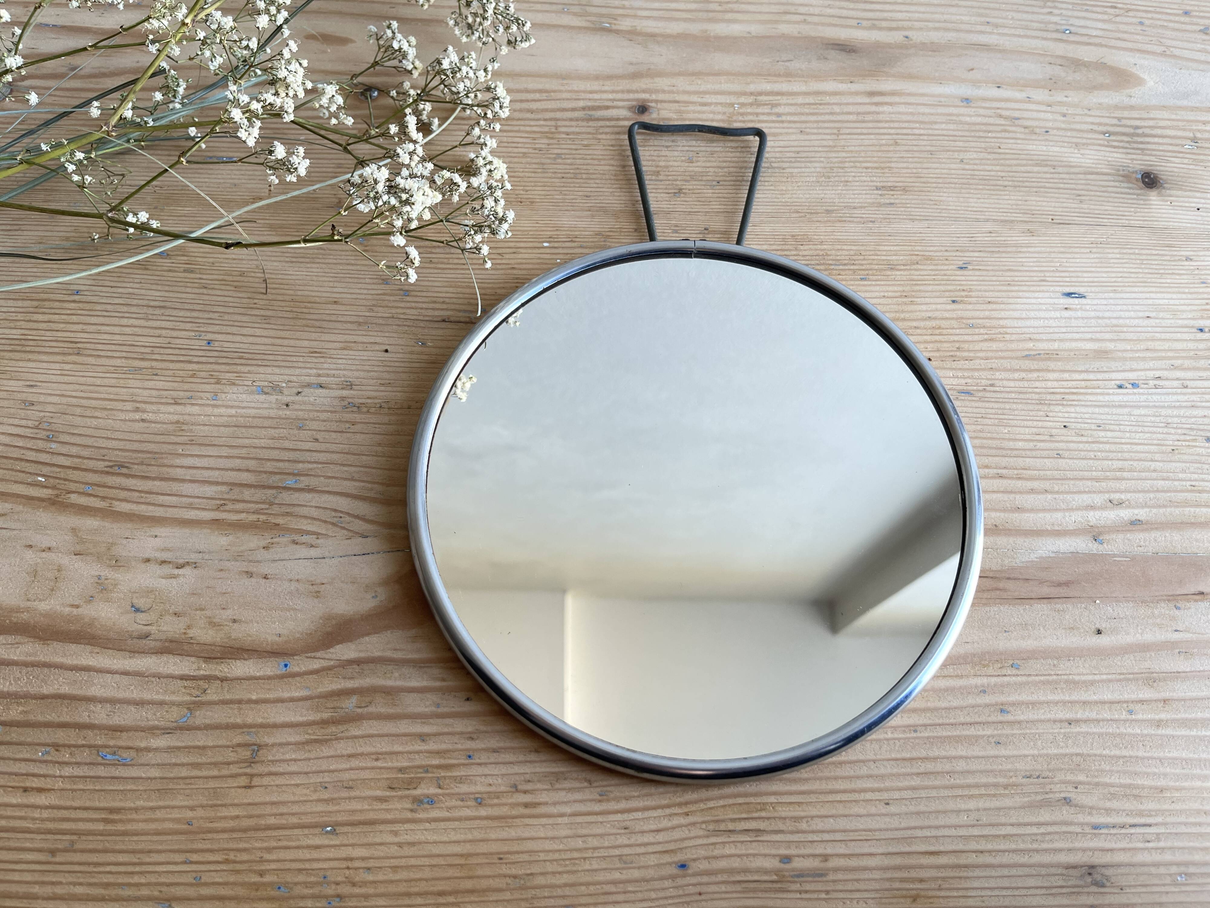 Round barber mirror 18 cm