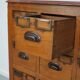 Vintage Dutch Teak Apothecary / Filing Cabinet, 1930s