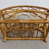 Bamboo magazines rack of the 60/70s