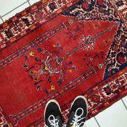 Old turkish carpet anatolian handmade 79cm x 112cm 1940s, 1c563