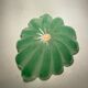 Sommerso ashtray lined with opaline green, Murano