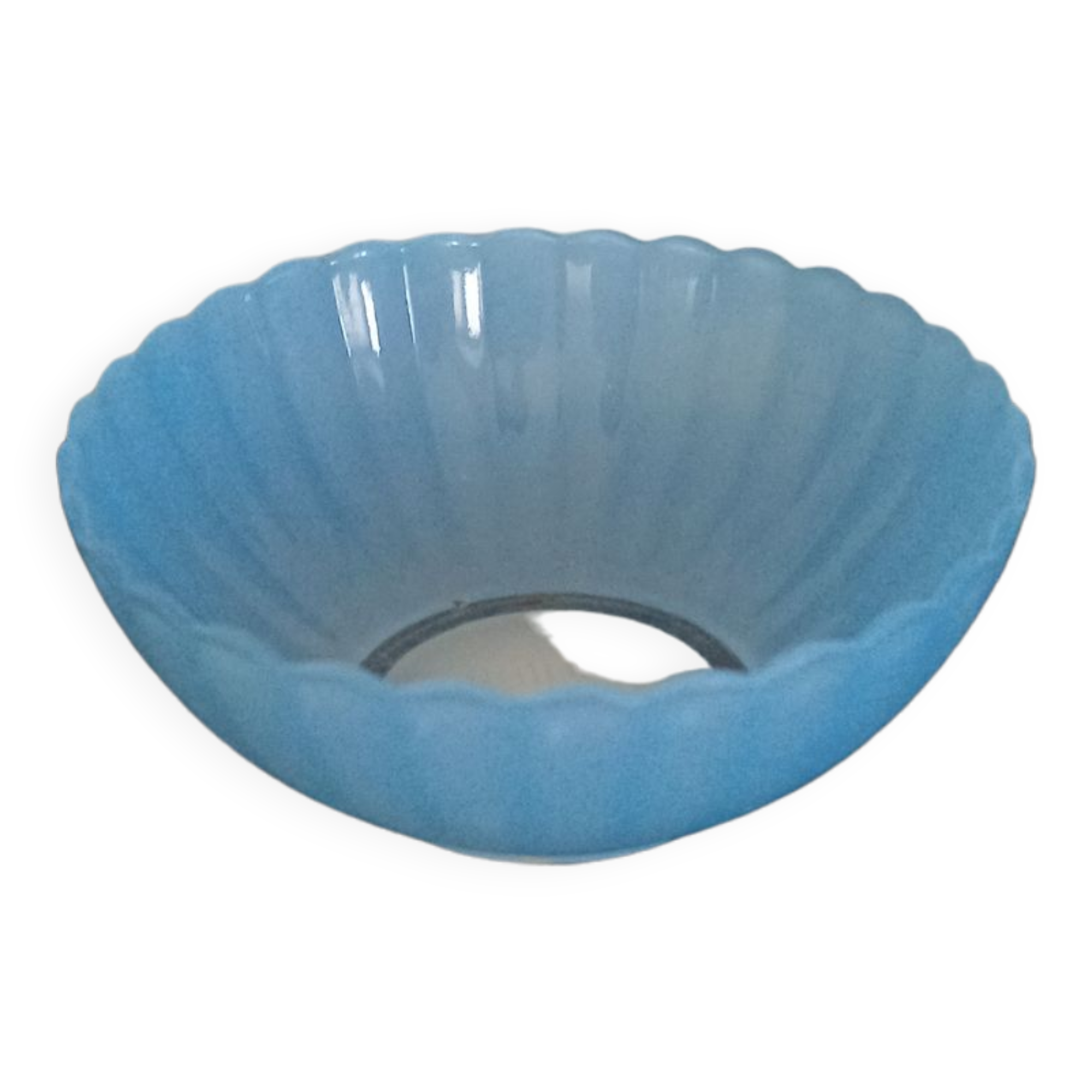 Bol en verre Huilor Dulcine bleu coupelle