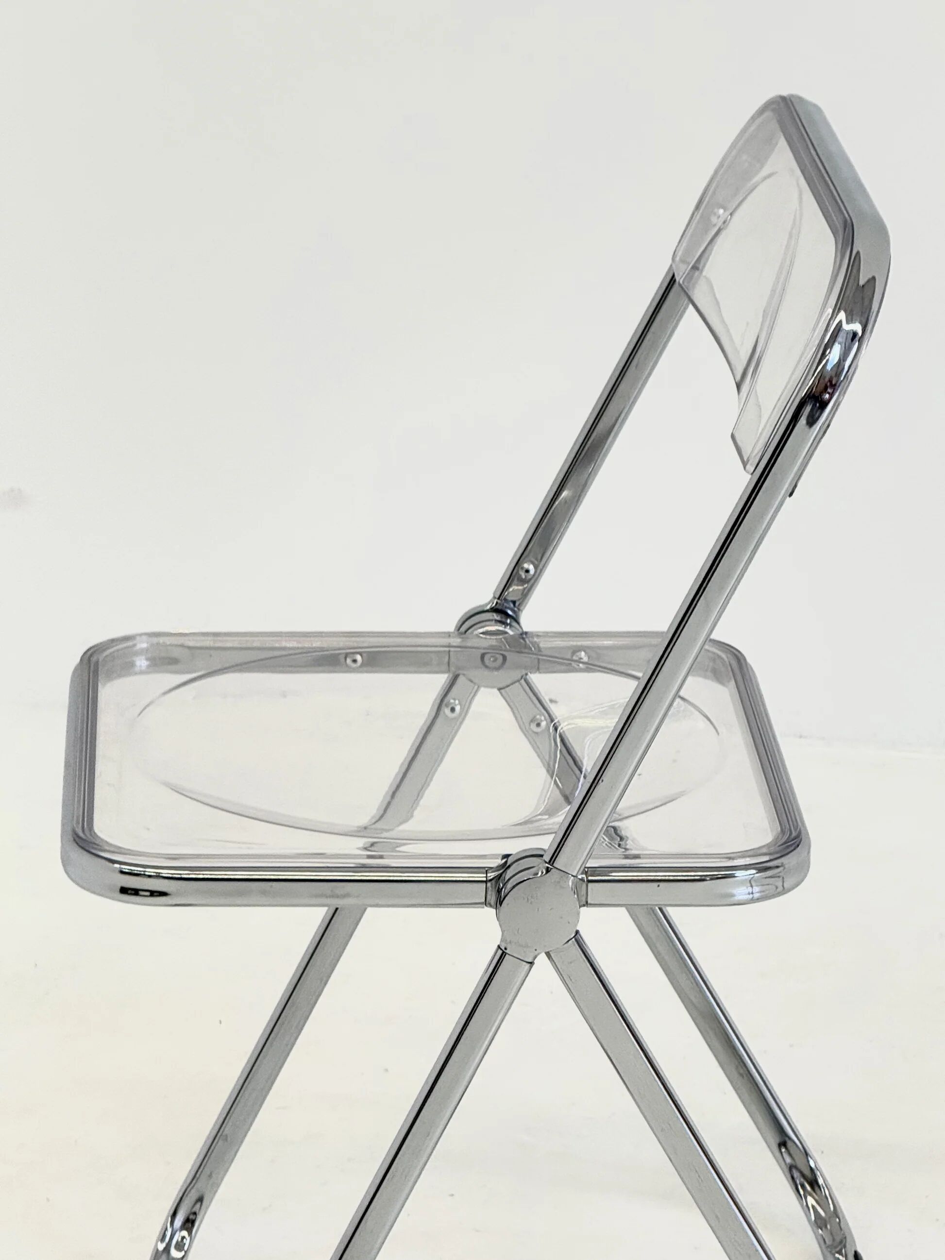 Set of 2 Plia folding chairs by Giancarlo Piretti for Anonima Castelli