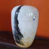 Large mouth-blown vase La Rochère