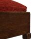 Pouf Art Déco design des années 30, tabouret minimaliste modèle bas.