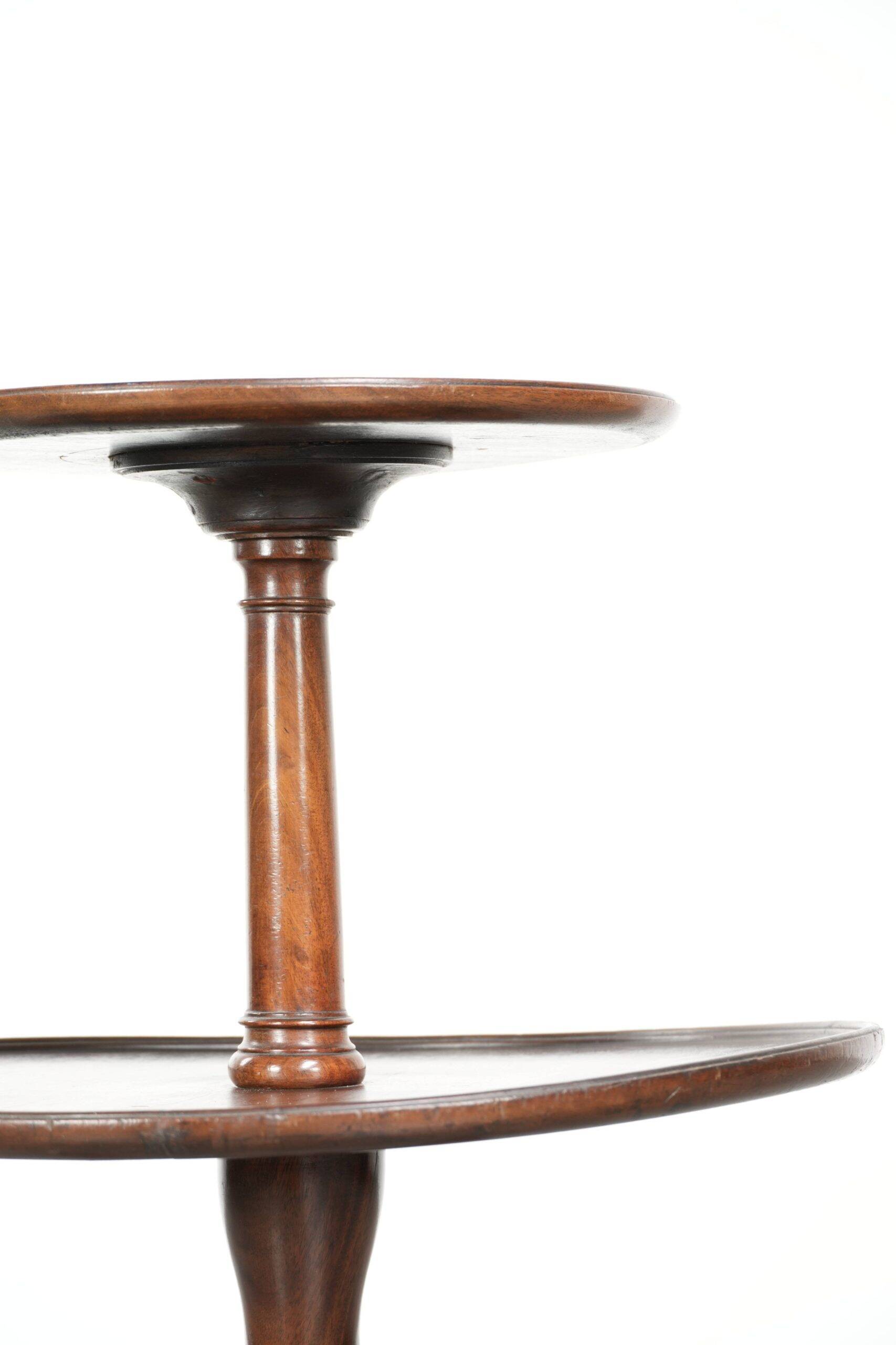 Antique English oak étagère/side table from the 19th century