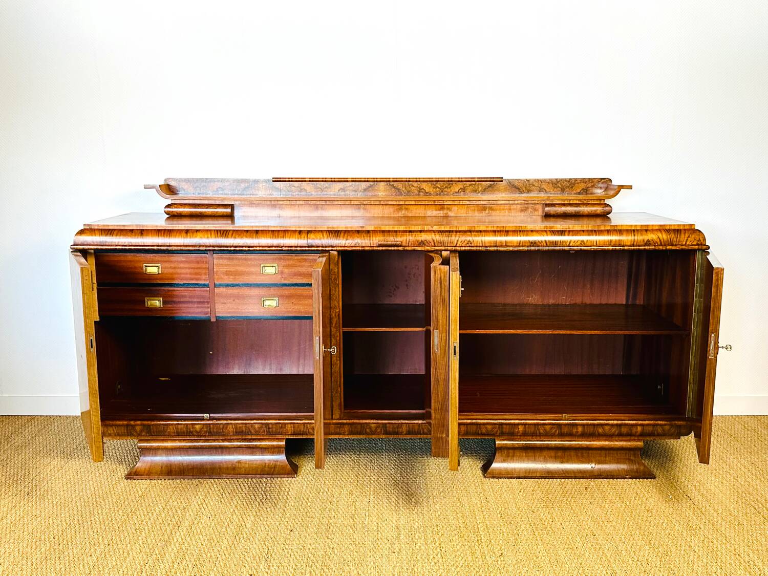 Buffet art déco en noyer 1930