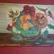 Canvas, cloth, bouquet of flowers, signature