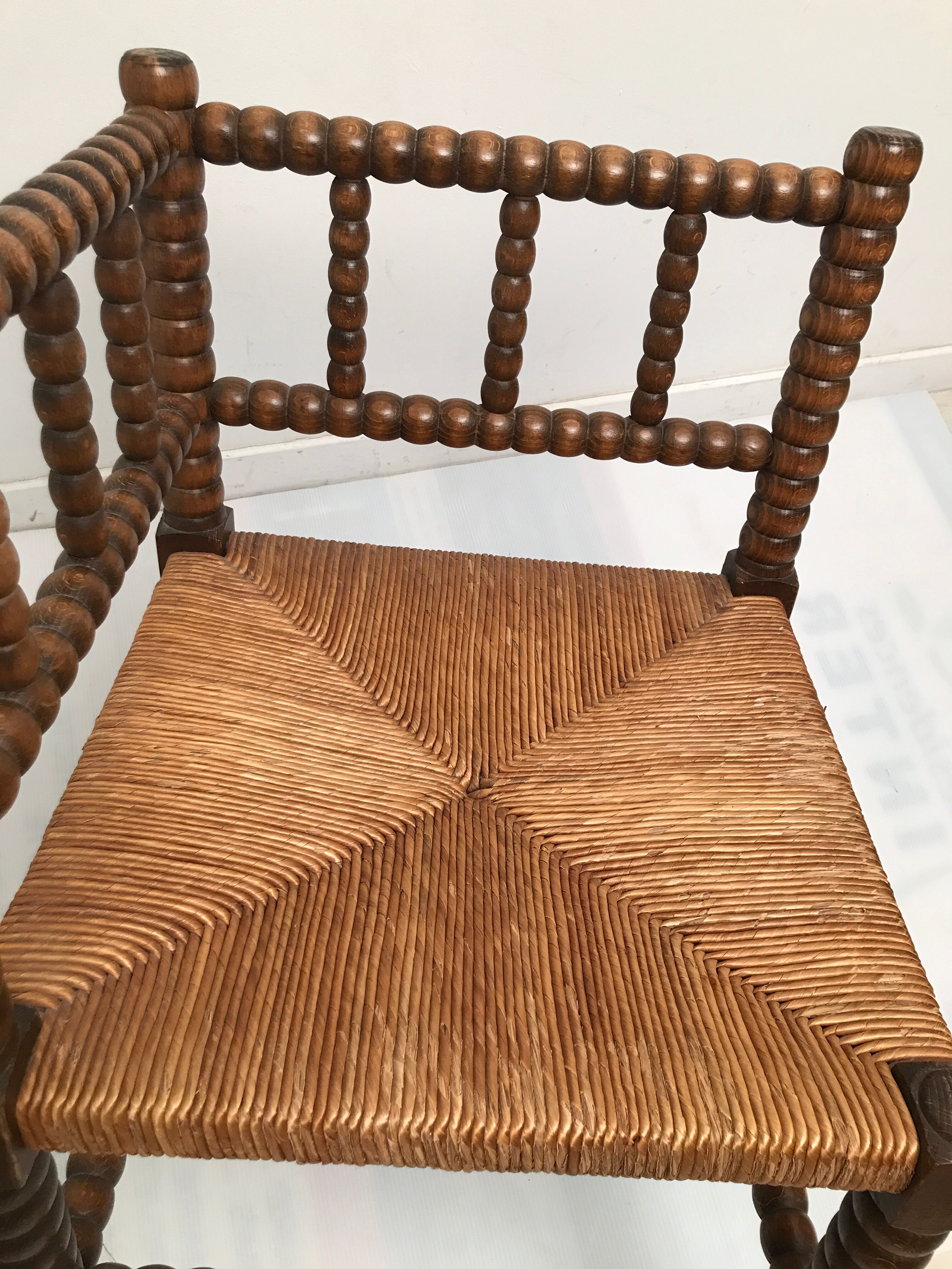 Fauteuil d'angle ancien vintage