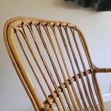 Vintage rattan armchair