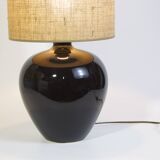Black ceramic lamp
