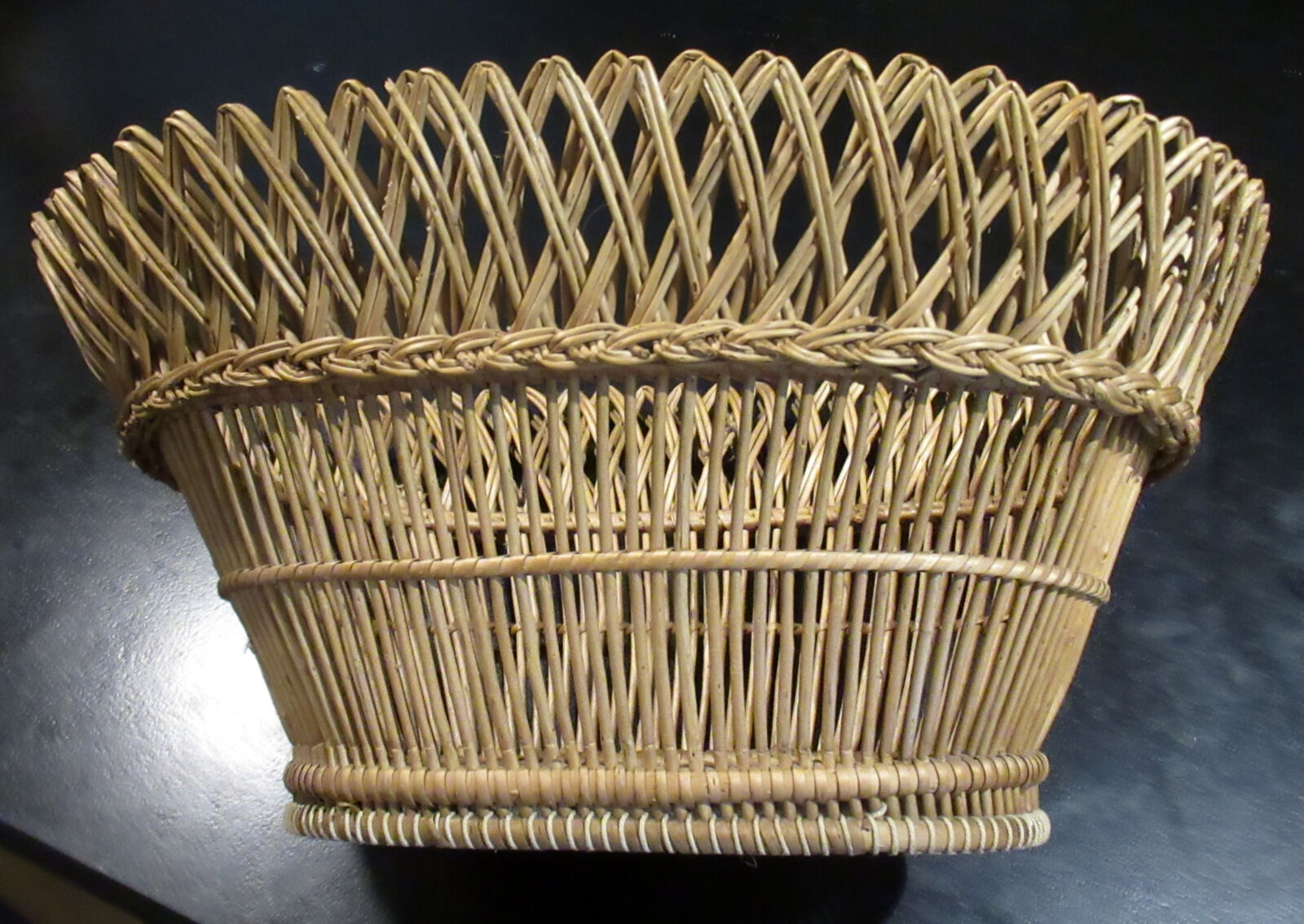 Large fruit basket, late nineteenth.