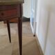 Bouillotte side table - mahogany veneer - white marble - Louis XVI - 1950