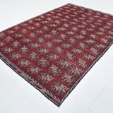 Neutral Wool Turkish Red Kilim Rug, 218x311 Cm
