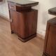 Tables de chevet italiennes Art Déco en noyer, Set de 2